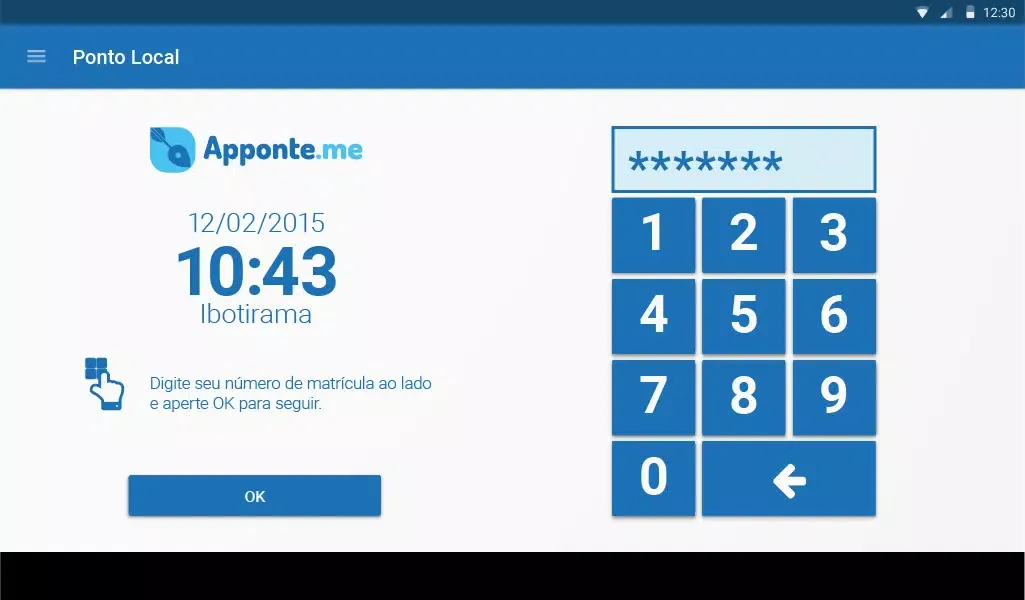 Apponte.me Relógio स्क्रीनशॉट