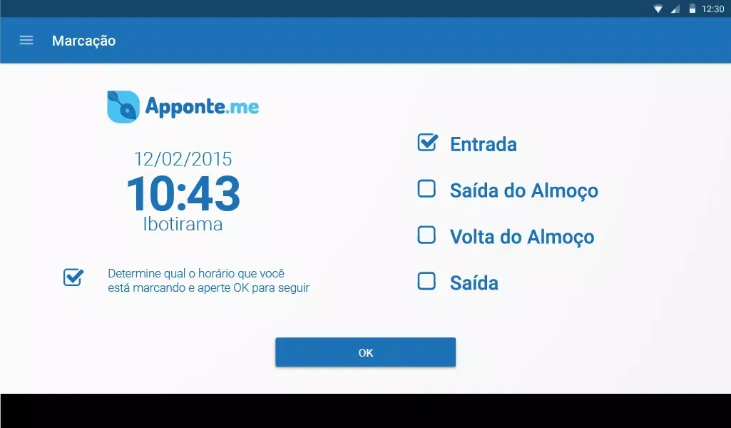 Apponte.me Relógio स्क्रीनशॉट