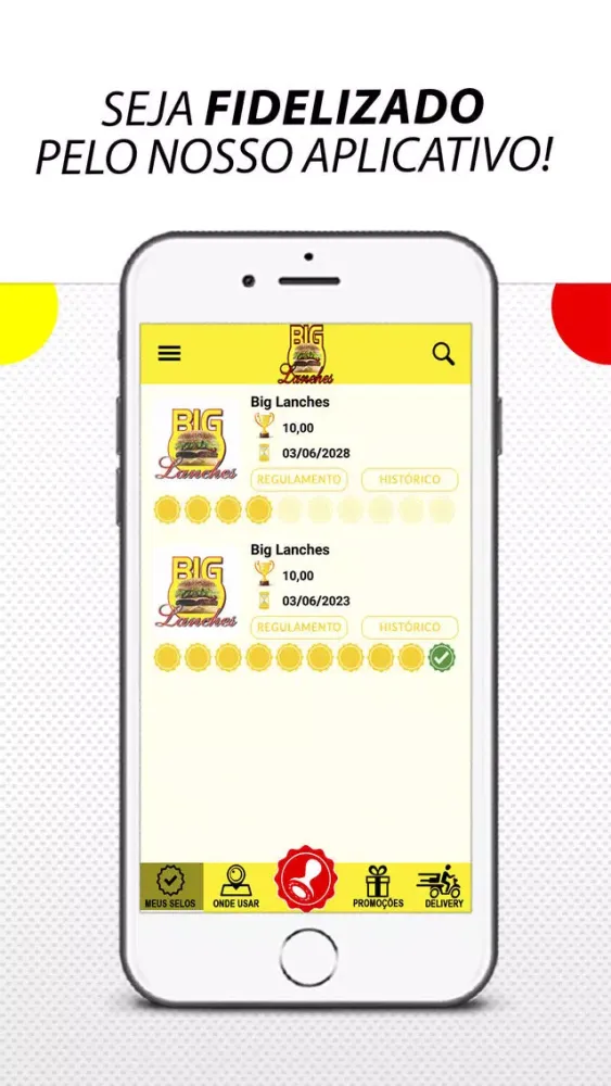 Capturas de tela do Big Lanches Lafaiete