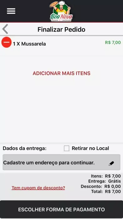 Boa Nova Pizzaria e Lanchonete Screenshots