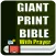 Giant Print Bible