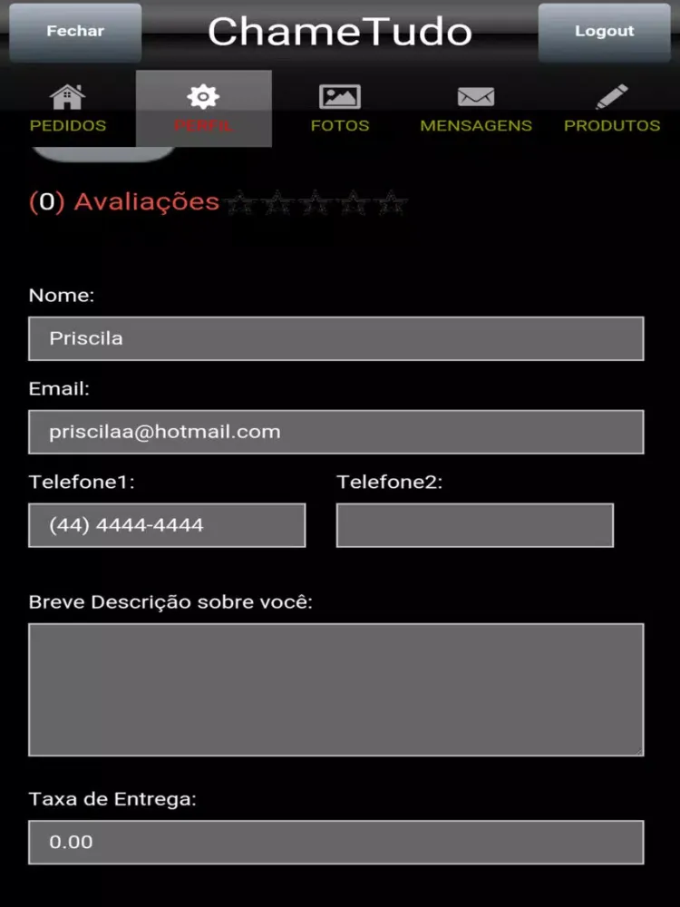 ChameTudo Fornecedor iPad  Ekran Görüntüleri