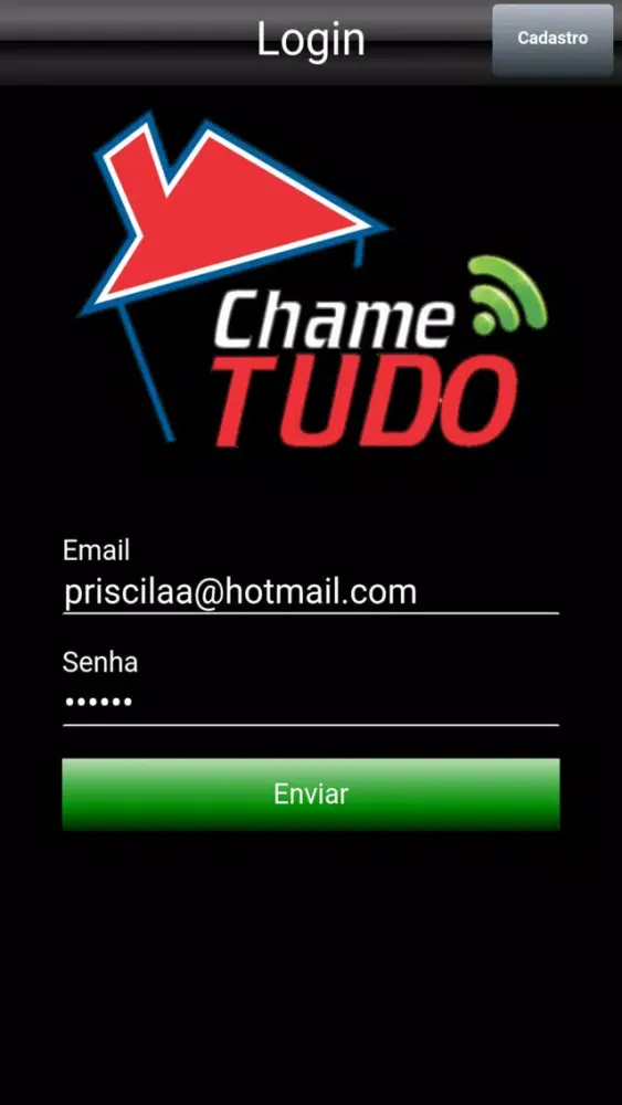 ChameTudo Fornecedor Ekran Görüntüleri