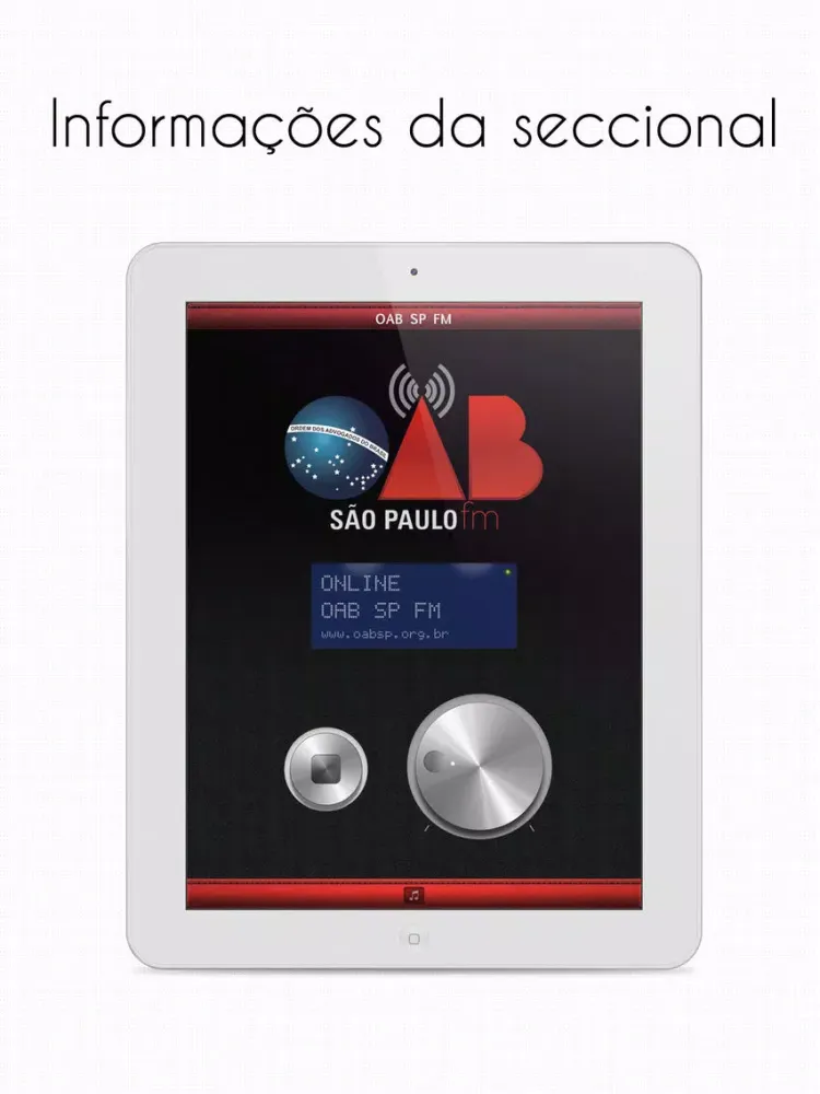 Capturas de pantalla de Rádio OAB SP FM iPad 
