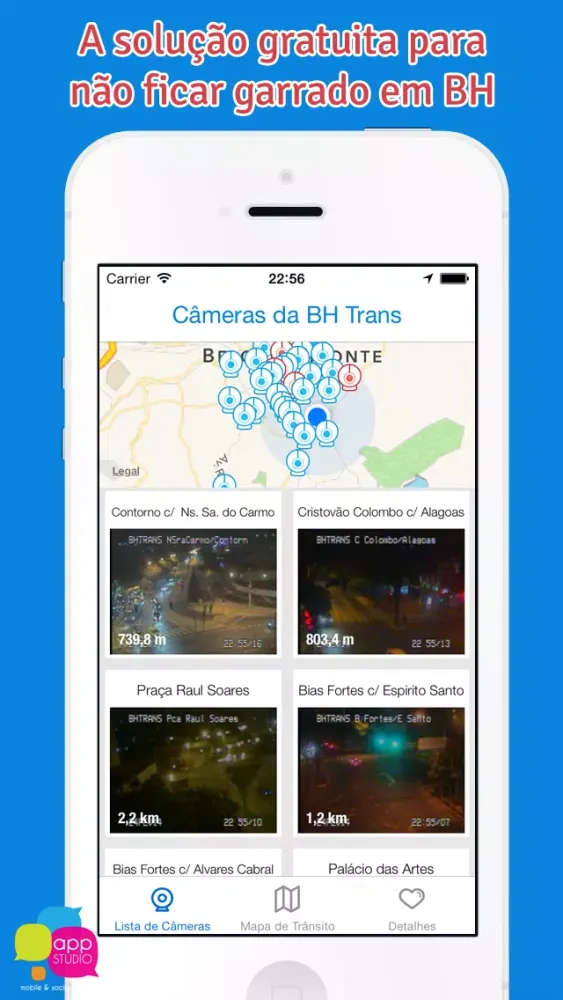 Traffic BH - Cameras and traffic map from Belo Horizonte Screenshots