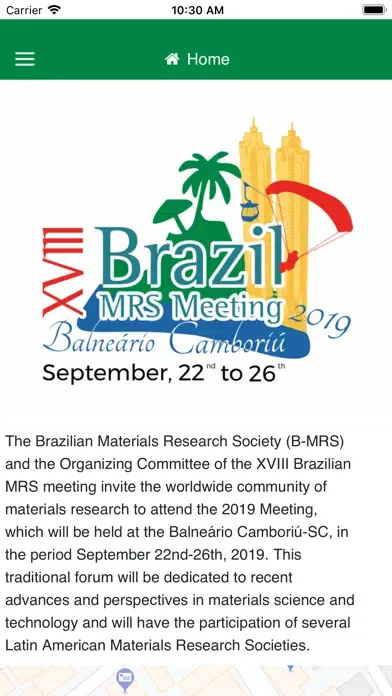 XVIII B-MRS Meeting Screenshots