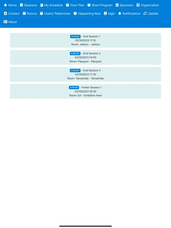 ภาพหน้าจอของ XXISBPMAT iPad 