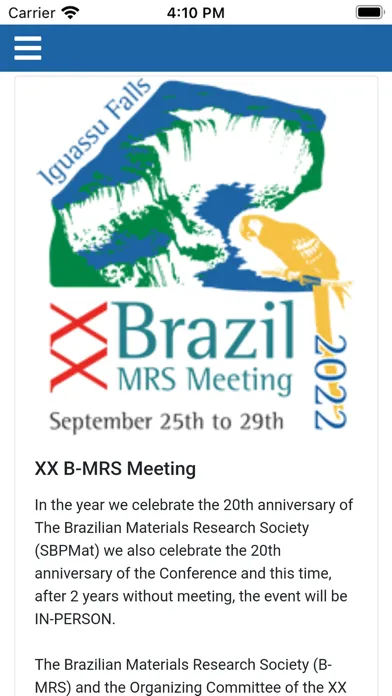Capturas de pantalla de XX B-MRS Meeting