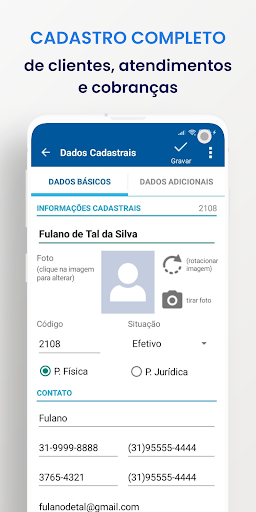 Cadastro de Clientes Screenshots