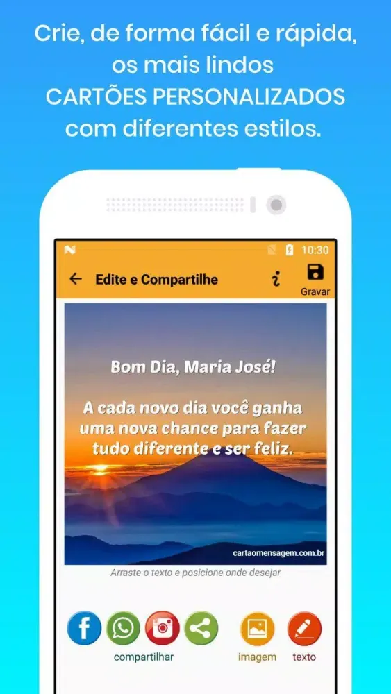 Ảnh chụp màn hình của Mensagens de Bom Dia e Cia.
