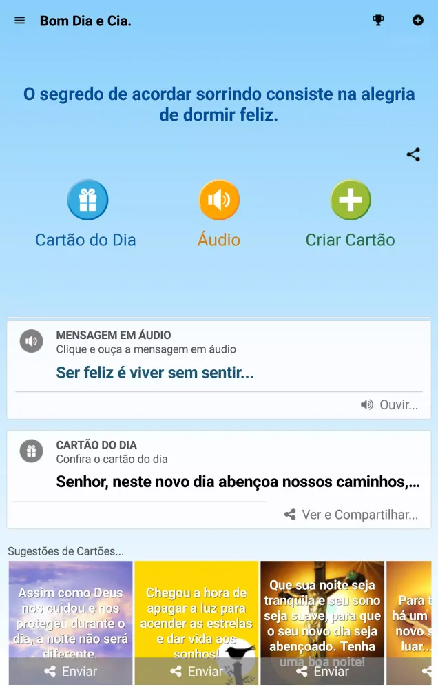Ảnh chụp màn hình của Mensagens de Bom Dia e Cia.