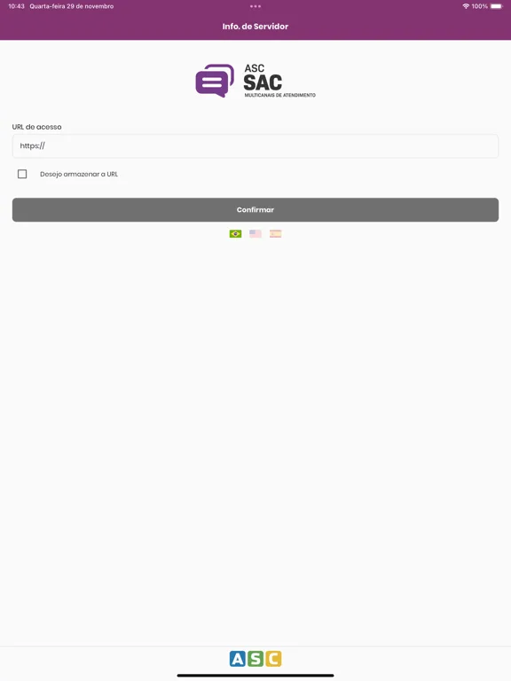 ASC SAC iPad  Screenshots