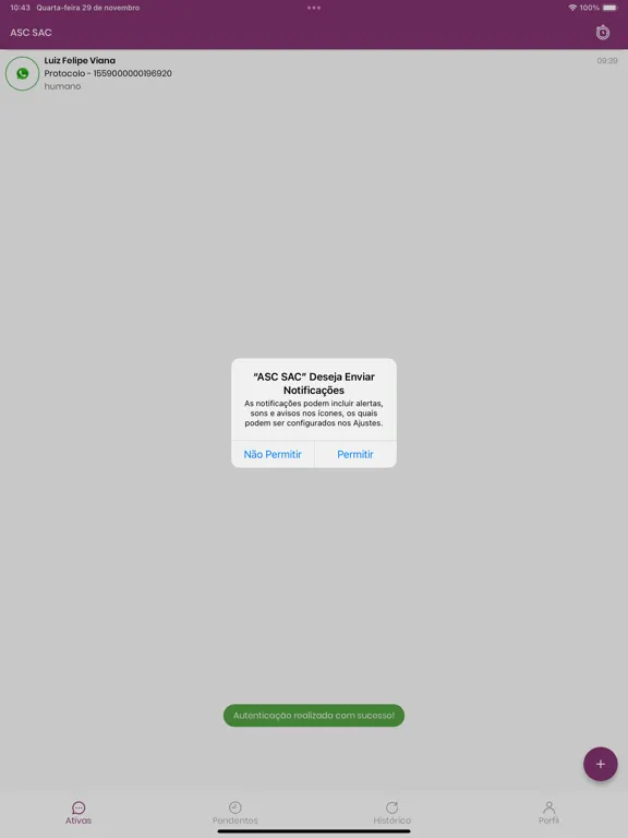 ASC SAC iPad  Screenshots
