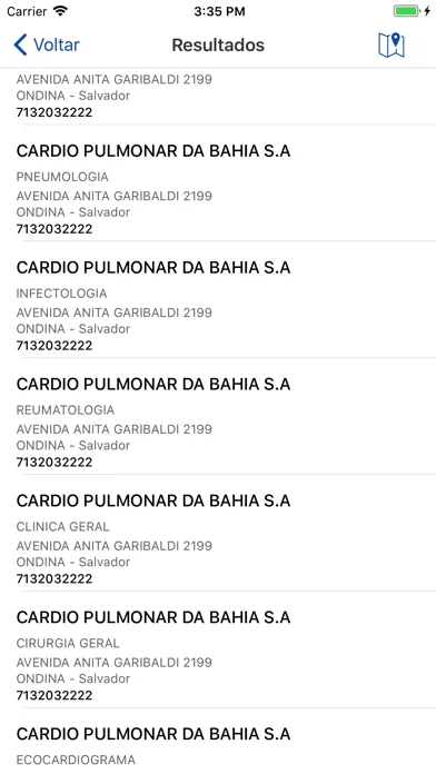 Capturas de tela do Guia ASFEB