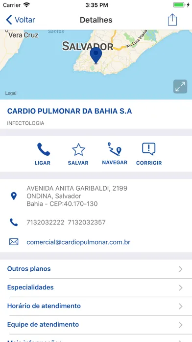 Capturas de tela do Guia ASFEB