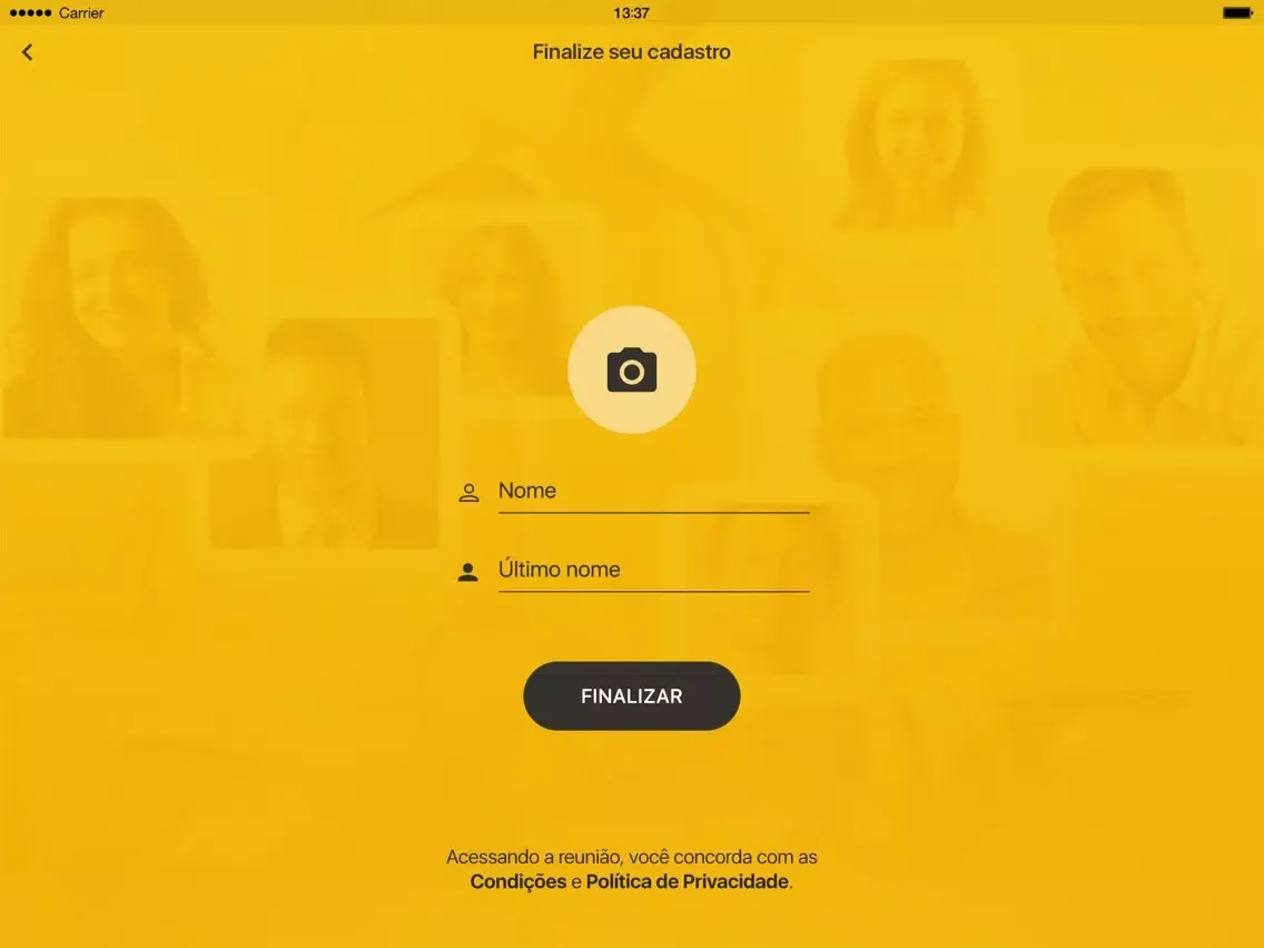 Zrzuty ekranu WebMeeting Direct iPad 