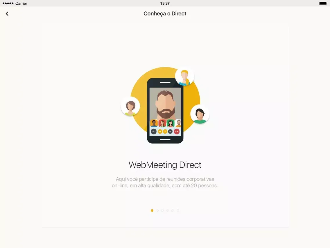 Zrzuty ekranu WebMeeting Direct iPad 