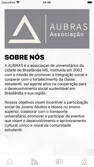Tangkapan layar AUBRAS Associação