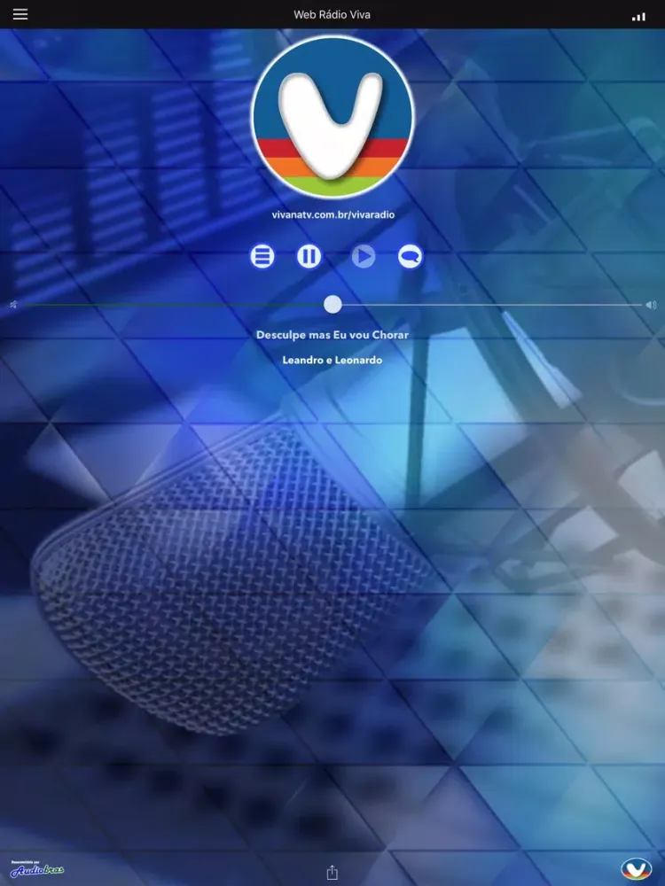 Screenshot di Web Rádio Viva App iPad 