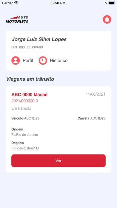 Capturas de tela do Auto Motorista