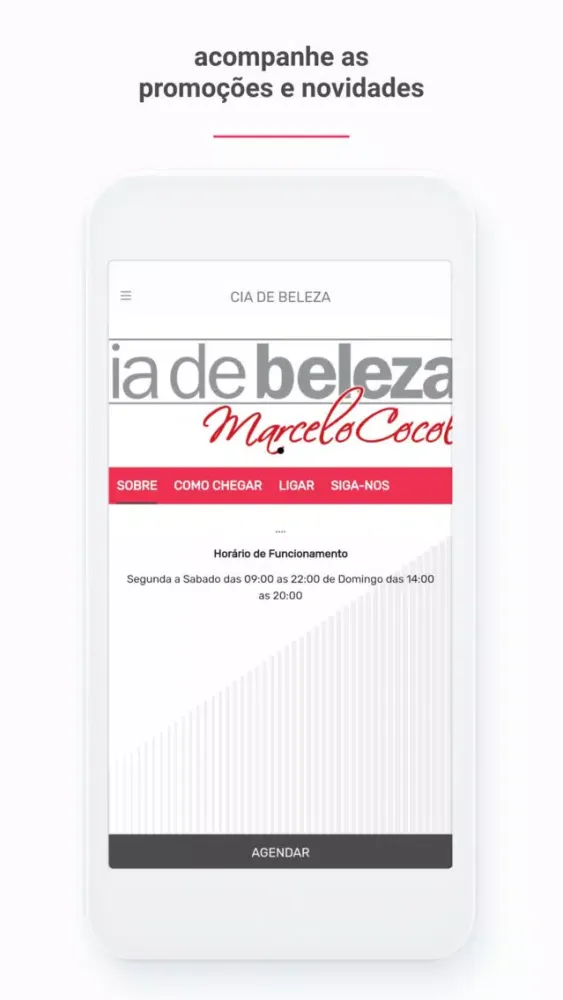 Tangkapan skrin Cia de Beleza