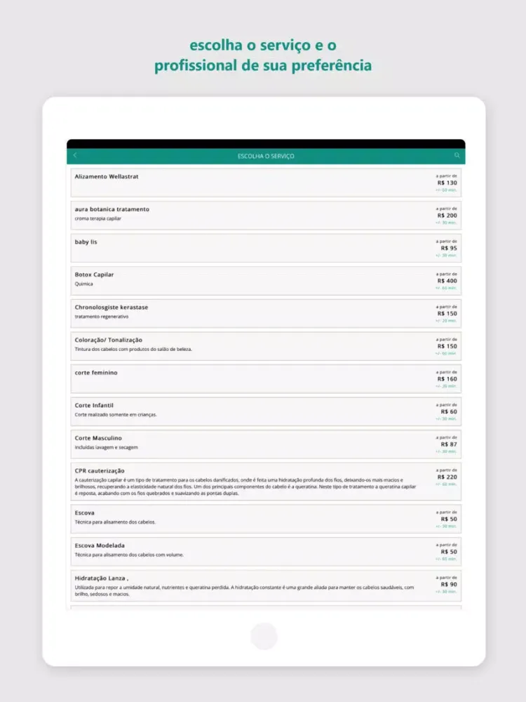 IT Salão iPad  Ekran Görüntüleri