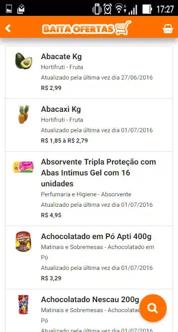Zrzuty ekranu Baita Ofertas