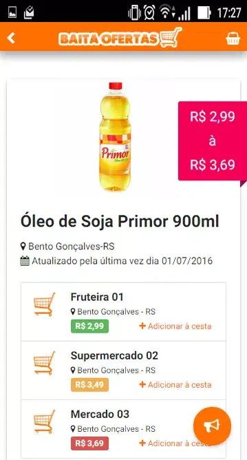 Zrzuty ekranu Baita Ofertas