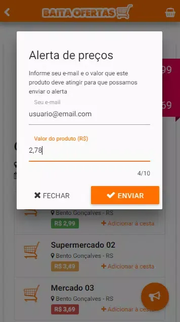 Zrzuty ekranu Baita Ofertas