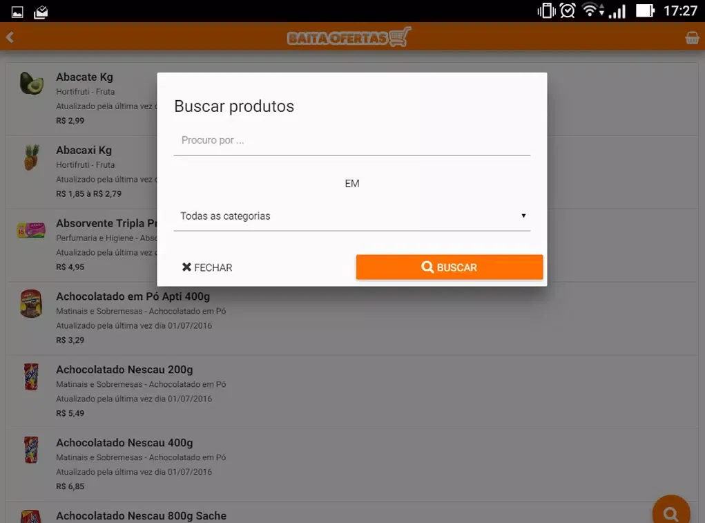 Zrzuty ekranu Baita Ofertas