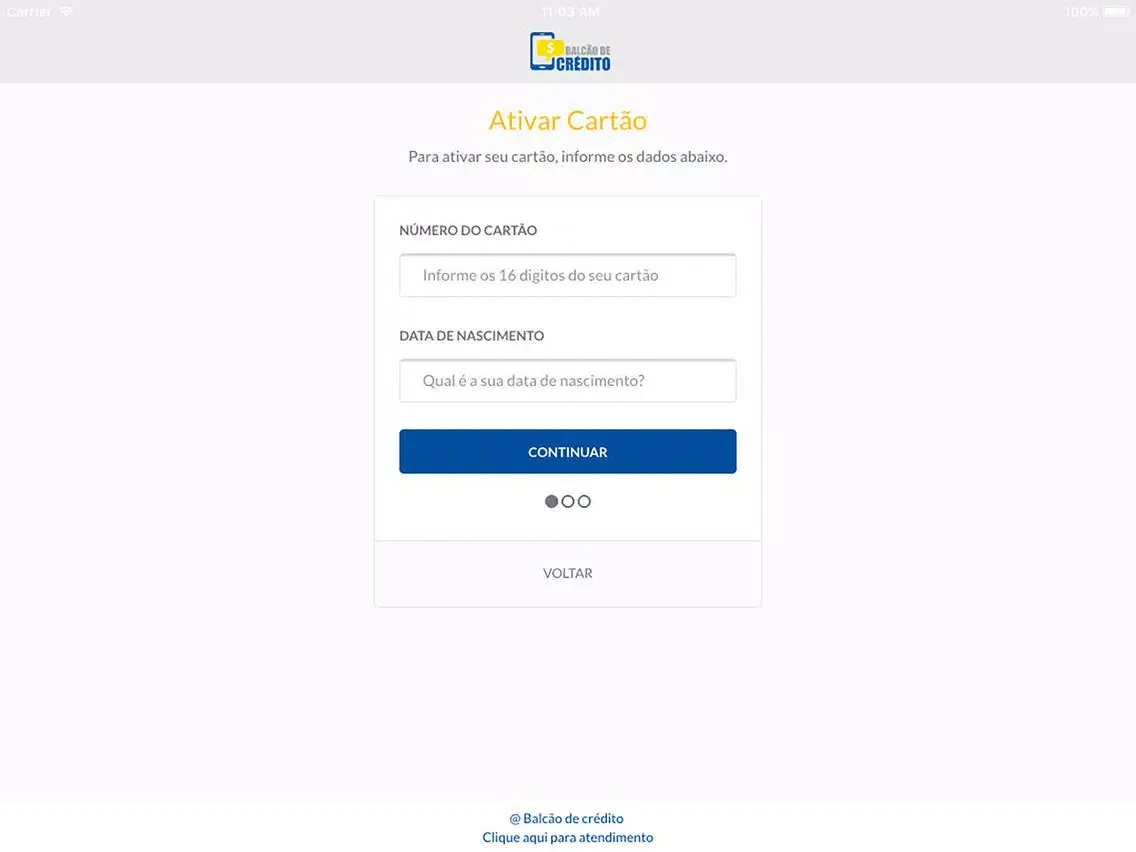 Balcão de Crédito iPad 应用截图
