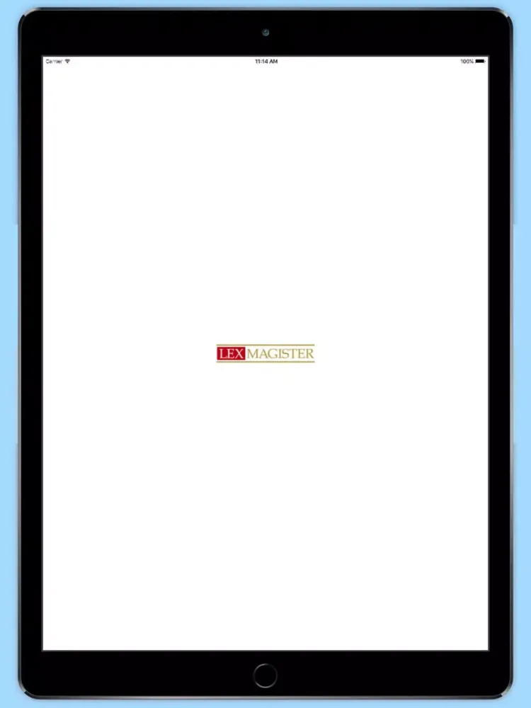 Ảnh chụp màn hình của LEX Magister iPad 