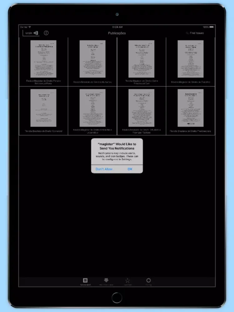 Ảnh chụp màn hình của LEX Magister iPad 