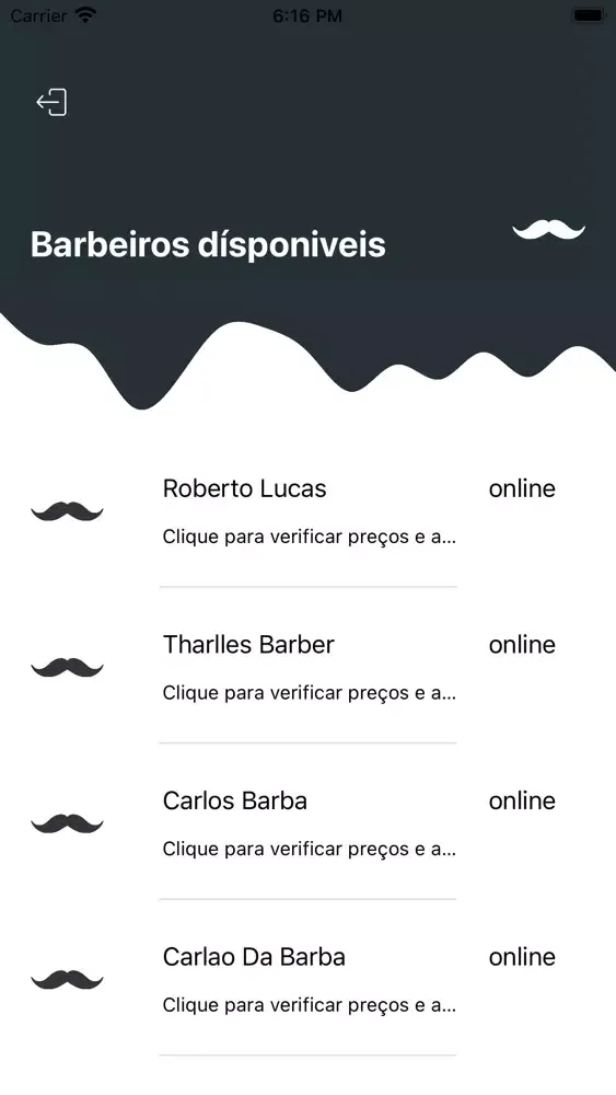 Capturas de tela do Barbeiro em Casa