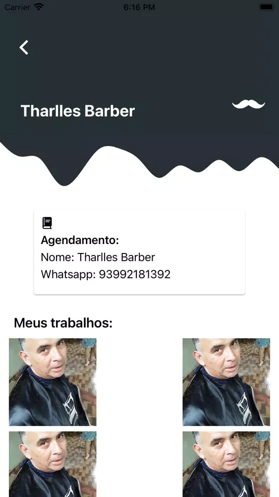 Capturas de tela do Barbeiro em Casa