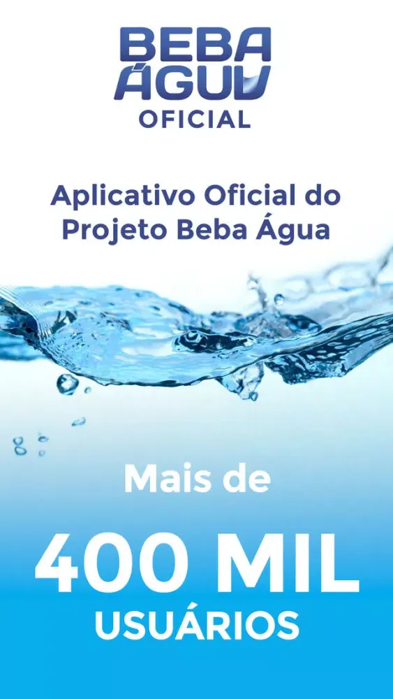 Capturas de tela do Beba Água - OFICIAL