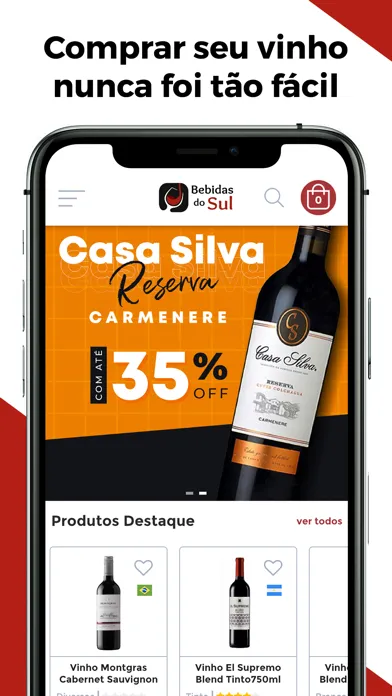Zrzuty ekranu Bebidas do Sul