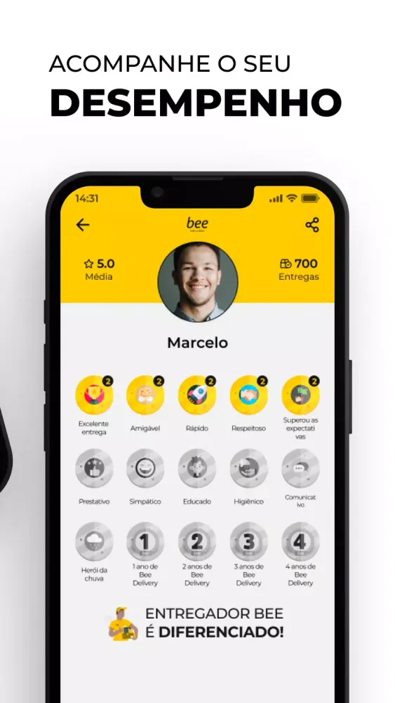 Capturas de pantalla de Bee Delivery