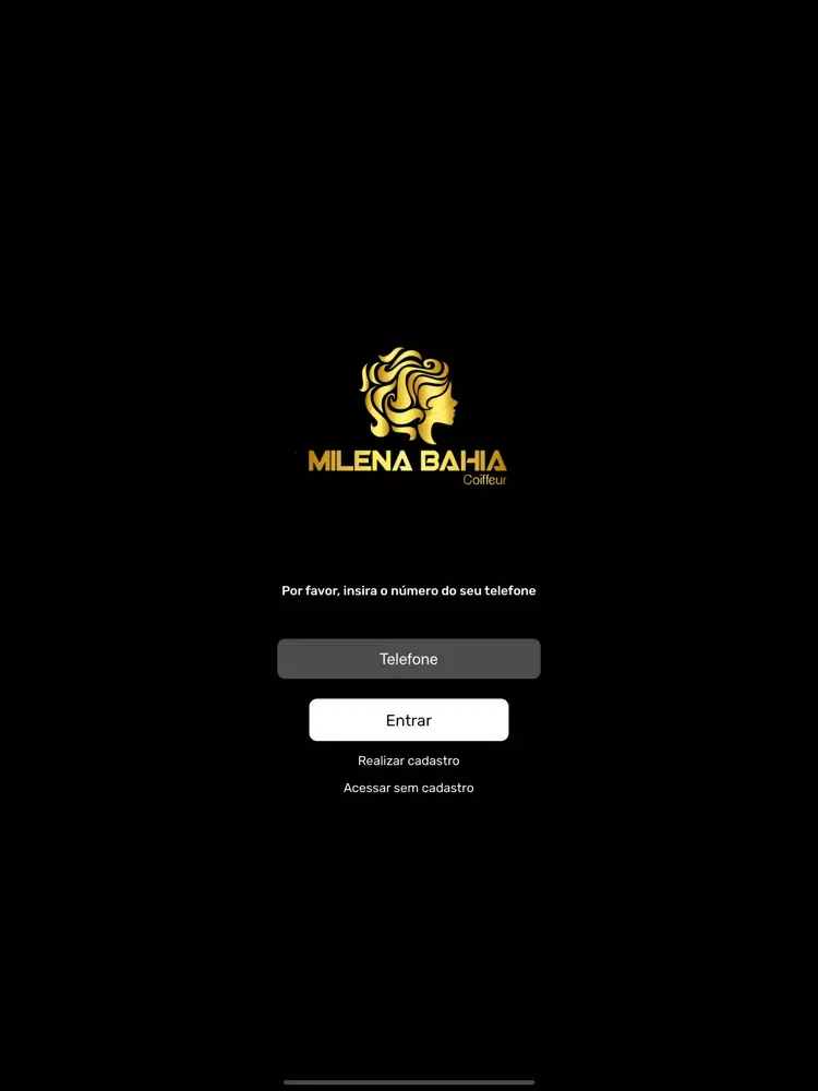 Ảnh chụp màn hình của Milena Bahia Coiffeur iPad 