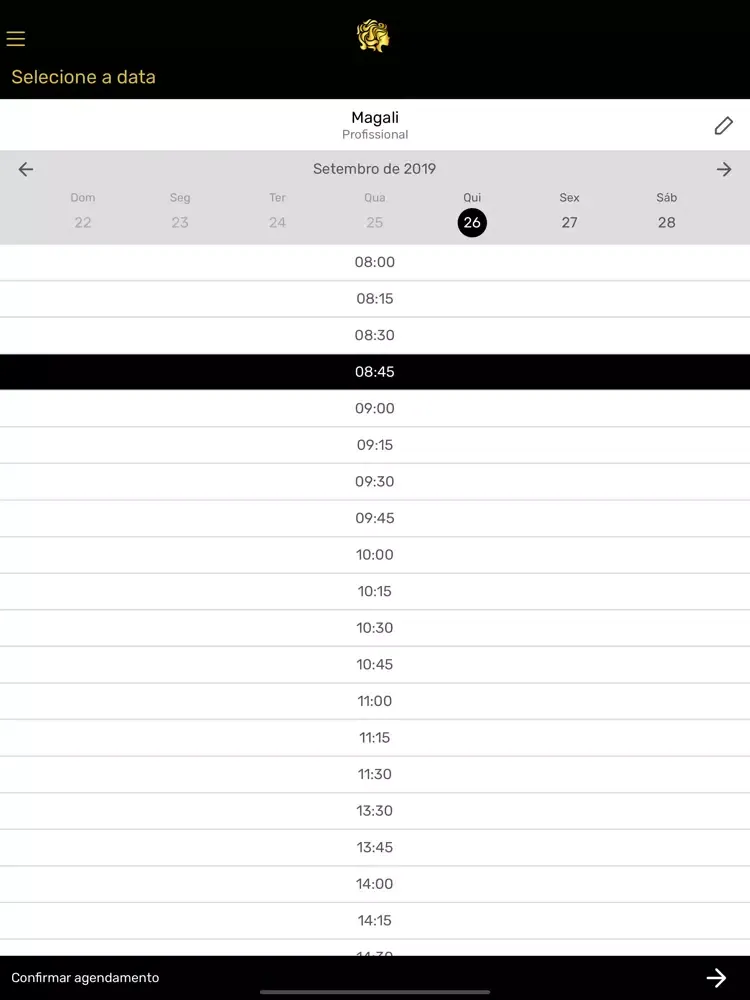 Ảnh chụp màn hình của Milena Bahia Coiffeur iPad 