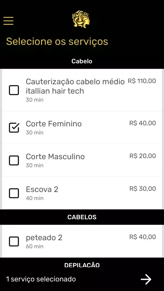 Ảnh chụp màn hình của Milena Bahia Coiffeur