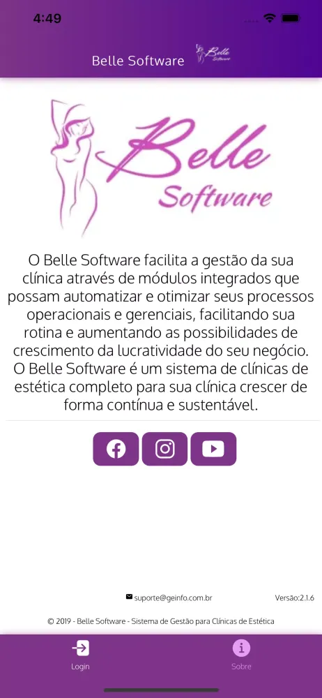 Belle Software Screenshots