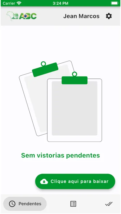 Capturas de tela do Vistoria ABC