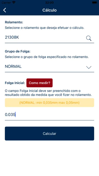 تصاویر Cálculo de Redução de Folga