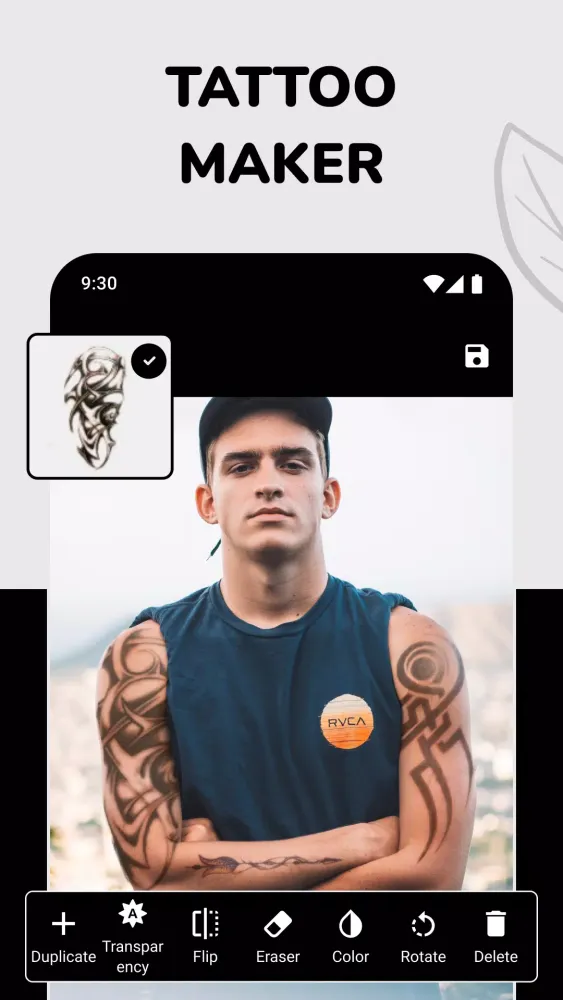 Tattoo Simulator Tattoo Maker स्क्रीनशॉट