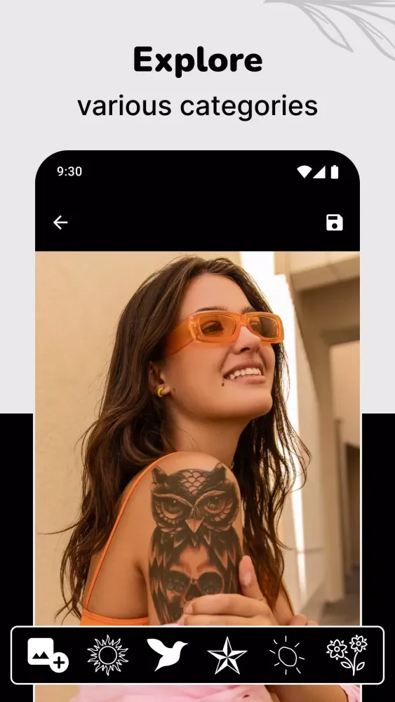 Tattoo Simulator Tattoo Maker स्क्रीनशॉट