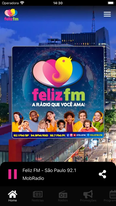 Captures d'écran de Rádio Feliz FM