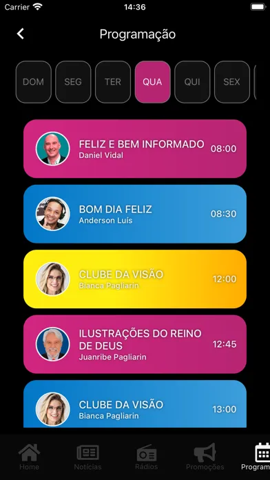 Captures d'écran de Rádio Feliz FM