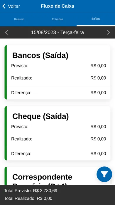 Capturas de pantalla de Bluesoft Financeiro