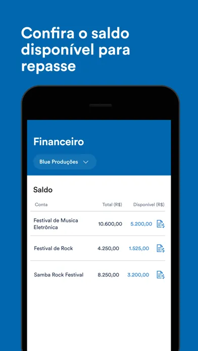 Screenshot di Blueticket Organizador